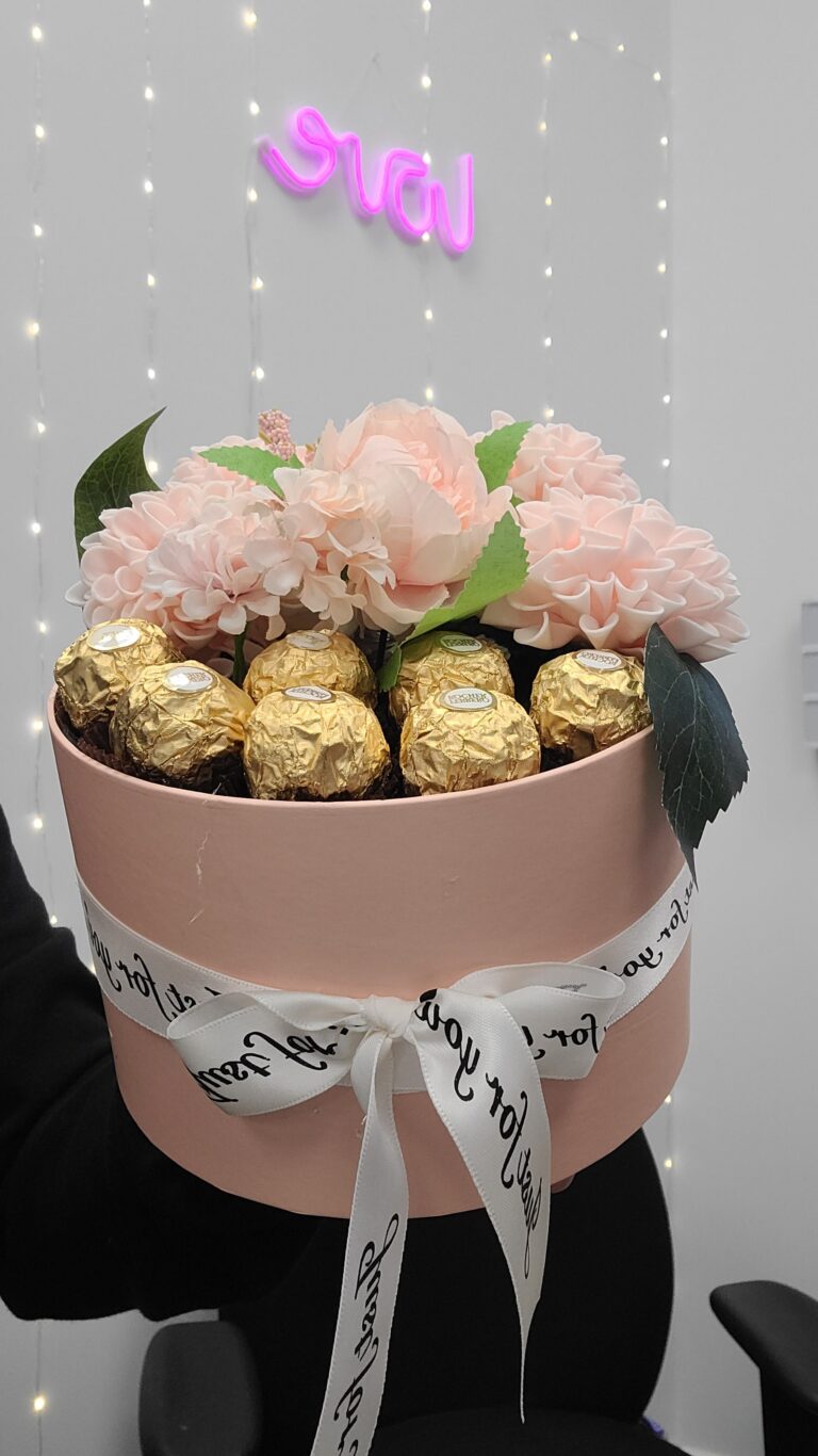 Coffret fleur et chocolat