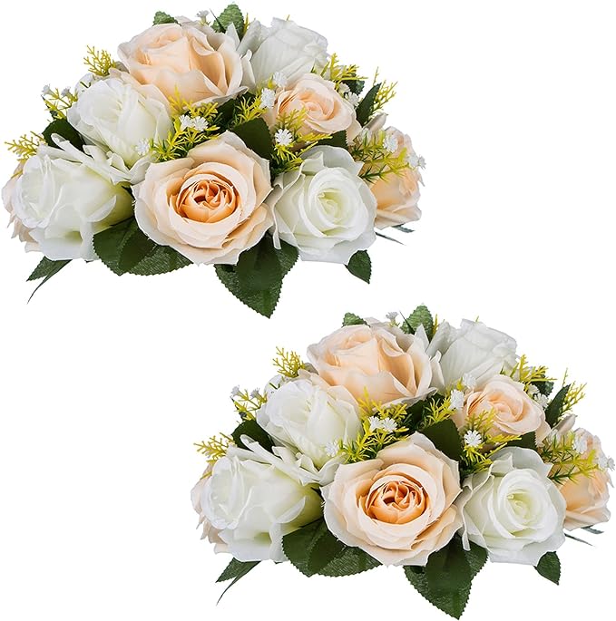Location boule de fleur champagne 24cm