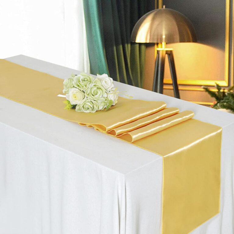 Location chemin de table doré